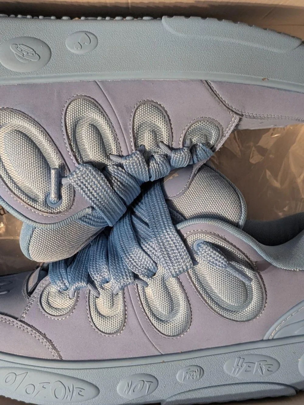 Puma LaFrance Low-Top Chunky Sneakers in Dusty Blue